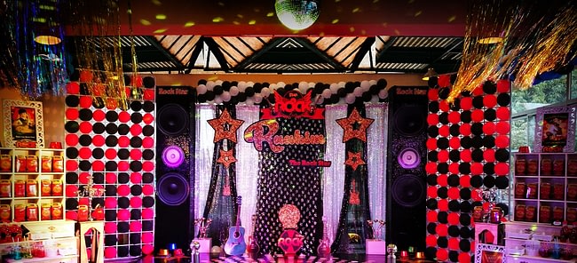 Rock stars theme party ideas & rock silent disco birthday ideas